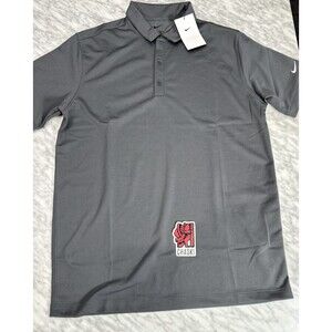 Nike Dri-Fit Golf gray Polo top  Shirt Men's medium Gray 746099 021 NEW